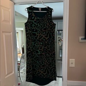 Sleeveless Camouflage Dress